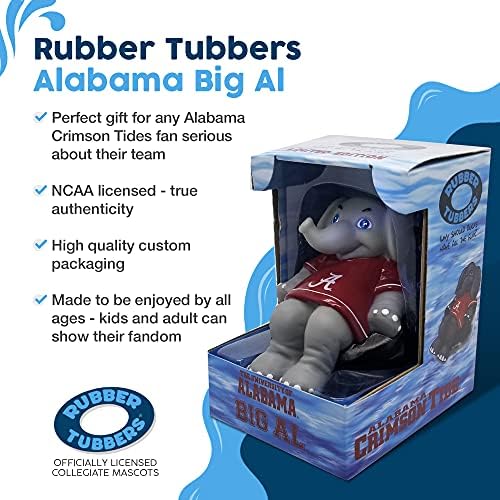 Gumi Tubbers Alabama Crimson Tide (Al) Kollégiumi Fürdőkádban Játékok - Hivatalosan Engedélyezett NCAA Csapat Kabalák, Hiteles