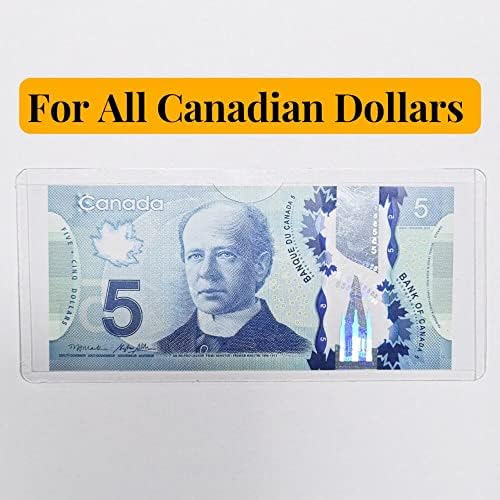 16 Db Bill Tiszta Birtokosai Valuta PVC Jogosultja Átlátszó Bill Ujjú Valuta Bill Kijelző tartó amerikai Dollár &Kanadai Dollár,