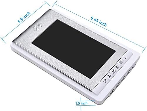 AMOCAM Vezetékes Videó Kaputelefon Csengő Rendszer 7 Inches LCD Monitor Videó Ajtó Telefon Bell Készletek Támogatási Monitoring,Kinyit,Dual-Ahogy