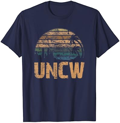 UNCW Vintage Naplemente Egyetem Alumni Vicces Póló