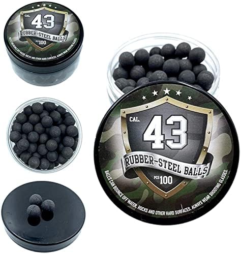 100x Prémium Minőségű Nehéz Mix Gumi Acél Golyók Paintballs Reballs Powerballs az Önálló Otthon Védelmi Képzés Felvételi