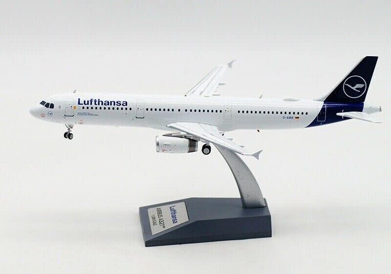 JFOX az Airbus A321-131 Lufthansa D-AIRK állvánnyal Limited Edition 1/200 FRÖCCSÖNTÖTT Repülőgép Előre elkészített Modell