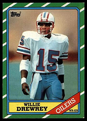 1986 Topps 354 Willie Drewrey Houston Oilers (Foci Kártya) NM/MT Oilers Nyugat-Virginia