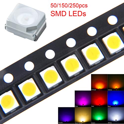 50Pcs SMD LED Dióda Fények Válogatott Készlet Szuper Fényes Világítás, Izzó, Lámpa Elektronikai Alkatrészek Fénykibocsátó Diódák 6 Színeket