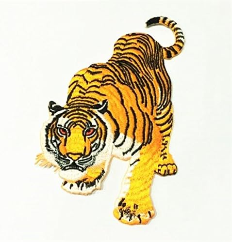 Javítás Portál Sárga Tigris 12 Inch XXL Szibériai Bengáli Vas Nagy Hímzés