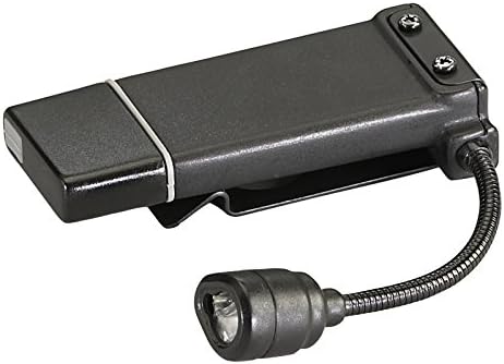 Streamlight 61125 ClipMate 70 Lumen USB Újratölthető csiptetős Lámpa, Fehér, Piros Led, Fekete