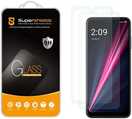 (2 Csomag) Supershieldz Célja a T-Mobile (Revvl 6 Pro 5G) Edzett Üveg kijelző Védő fólia, Anti Karcolás, Buborék Mentes