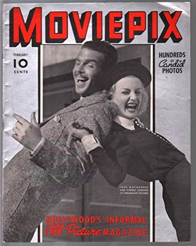 Moviepix 1 2/1938-Dell-1. kérdés-Carole Lombard-Errol Flynn-pix-FN/VF