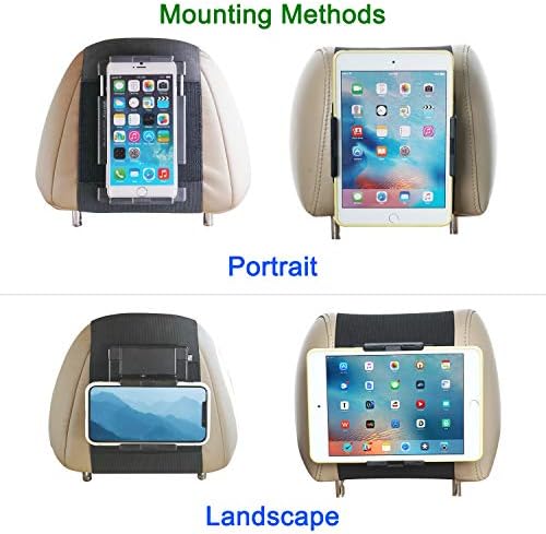WANPOOL Autó Fejtámla tartó tartó a Tablettát, majd a Telefon 5-10.Az 5 Hüvelykes Képernyő -Kompatibilis iPhone, iPad Mini, Samsung Galaxy