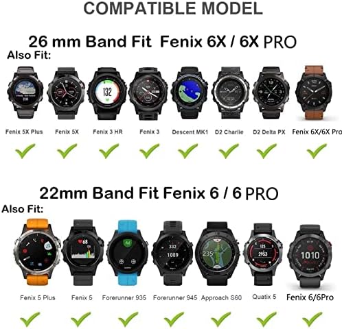 EGSDSE Watchband A Garmin Fenix 6 6X Pro 5 5X Plusz 3HR Zenekar megközelítés S60 S62 3 PULZUSMÉRŐ Óra gyorskioldó Easyfit Csuklópántot
