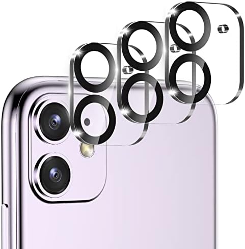[3 Csomag] - Kompatibilis iPhone 11 & iPhone 12 Mini Kamera Lencséjét Védő, Ultra HD Világos, Edzett Üveg Kamera Védő, karcálló, az Ügy