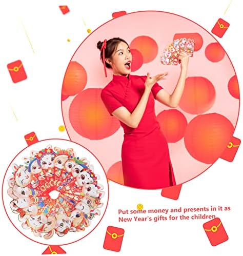 Yardwe 2023 Piros Boríték Kínai Ajándékokat, De Pocketbook Rajzfilm Red Csomagok Szertartás Csomag Szerencse, Pénz, Borítékok Kreatív