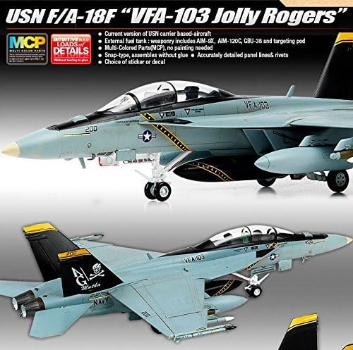 1/72 USN F/A-18FVFA-103 Jolly Rogers / Akadémia modell-készlet / 12535