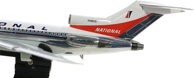 Fedélzeti 200 Nemzeti Légitársaság 727-100 N4615 Csiszolt W/Állvány Limited Edition 1/200 FRÖCCSÖNTÖTT Repülőgép Előre elkészített