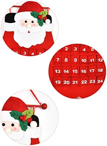 BESTOYARD Visszaszámlálás Karácsony, Mikulás, Adventi Naptár, Karácsonyi Fán Lógó Díszek Dekoráció az Otthoni Irodai Party Decor (Santa Claus)