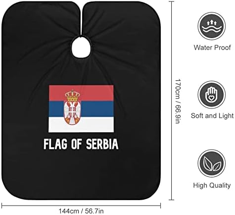 Zászló Szerbia Borbély Cape Szakmai Haj Vágás Kötény Fodrász Cape Szalon Cape Férfiak Nők