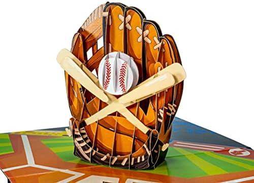 A Baseball - 3D felugró üdvözlőlap Minden Alkalomra - Szerelem, Születésnap, Karácsony, Sport, Gratulálok - Cserélhető Személyre szabott