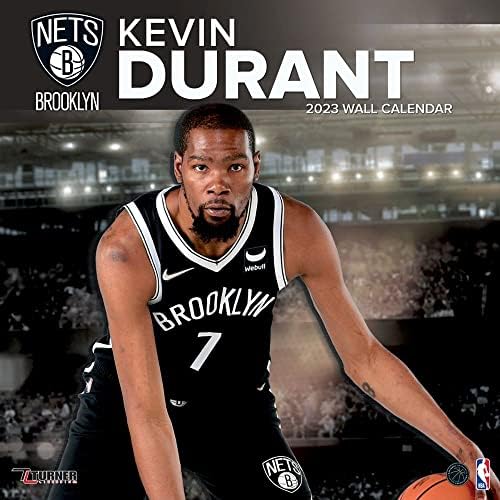 TURNER SPORT Brooklyn Nets Kevin Durant 2023 12X12 Játékos Fali Naptár (23998012166)