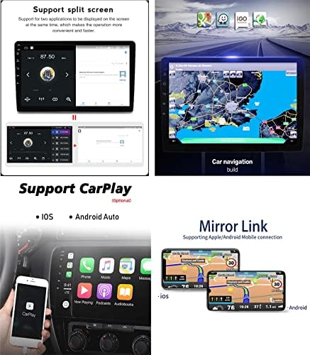 9 Hüvelykes Android 11 Autó Sztereó Mitsubishi L200 2008- Audio Érintőképernyő GPS Navigációs fejegység, WiFi/BT Carpaly/FM Rádió Támogatás