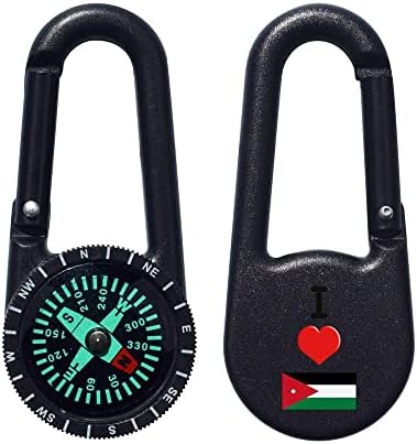 Azeeda 'Szeretem Jordan' Iránytű Kulcstartó (KC00021853)