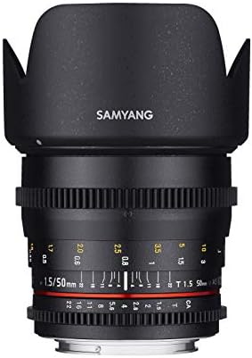 Samyang Cine DS SYDS50M-NEX 50mm T1.5. HA UMC Teljes Keret Cine Széles Látószögű Objektív a Sony E