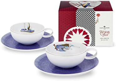 Vista Alegre Porcelán Tea Alice Készlet 2 Teáscsésze, valamint Csészealjak Tea Csomag