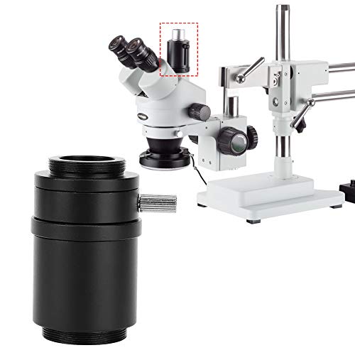 Longzhuo Mikroszkóp Mount Objektív Adapter CTV Felület Alumínium Ötvözet Sztereoszkópikus Mikroszkóp(Ipari Kamera Interfész 25mm)