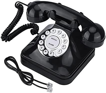 ZSEDP Vintage Vezetékes Telefon Retro Stílusú Régimódi Telefon Asztal Telefon Multi-Function Flash Újrahívás Foglalási Számot Tároló