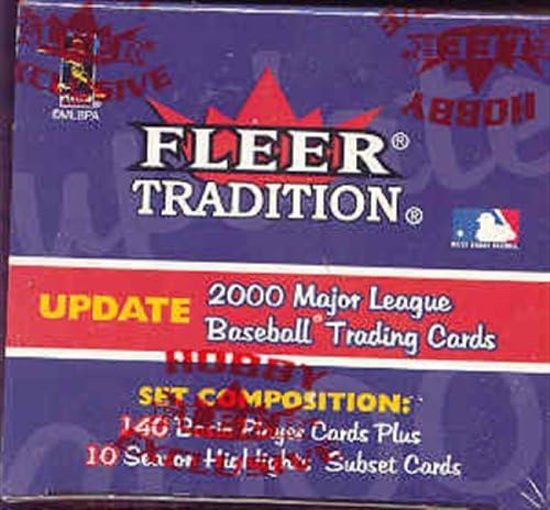 2000 Fleer Hagyomány Frissítés Baseball Gyári Beállítás