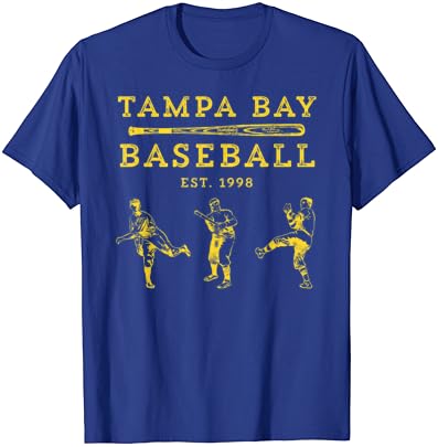 Klasszikus Tampa Bay Baseball Rajongó Vintage Retro Póló