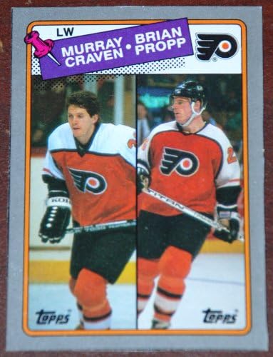 1988-89 Topps Murray Craven Brian Propp J Philadelphia Flyers Doboz Alján NHL Jégkorong Kártya