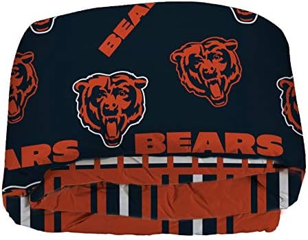 Északnyugati Hivatalosan Engedélyezett NFL Chicago Bears Queen-size Ággyal, egy Táska Szett, 86 x 86, sötétkék