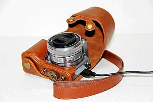 Védő PU Bőr Fényképezőgép tok, Táska Sony NEX5r NEX-5R Nex5t 5T 16-50mm