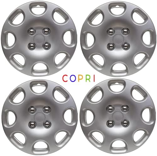 Copri Készlet 4 Kerék Fedezze 14 Coll Ezüst Dísztárcsa Snap-On Illik Audi