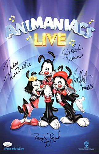 Animaniacs Élő Multi Aláírt Autogramot 11X17 Poszter MacNeille Rogel SZÖVETSÉG AF38427