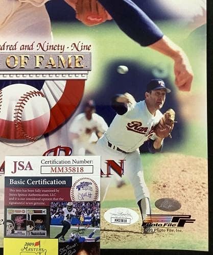 Nolan Ryan Aláírt Fotó 11x14 Baseball Texas Rangers Mets LE Autogramot HOF SZÖVETSÉG - Dedikált MLB Fotók