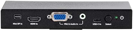 Monoprice Feketerigó 4K@60Hz Multi Videó Bemenet-HDMI Átalakító, Elfogadja, Mini DisplayPort, HDMI, VGA-3,5 mm-es Analóg Audio, USB-C-Típusú