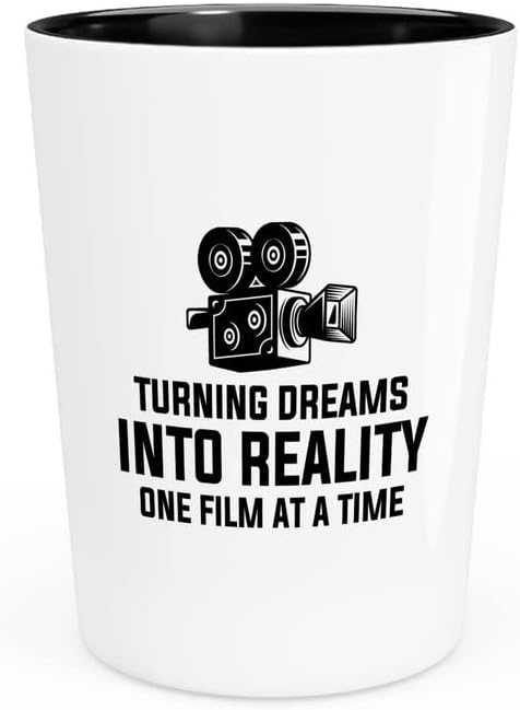 Flairy Föld filmrendező Pohár 1,5 oz - Fordult az álmok a valóság - Filmes Ajándékokat a Kamera Lencséje Vágott Kellék, Rendező, Film