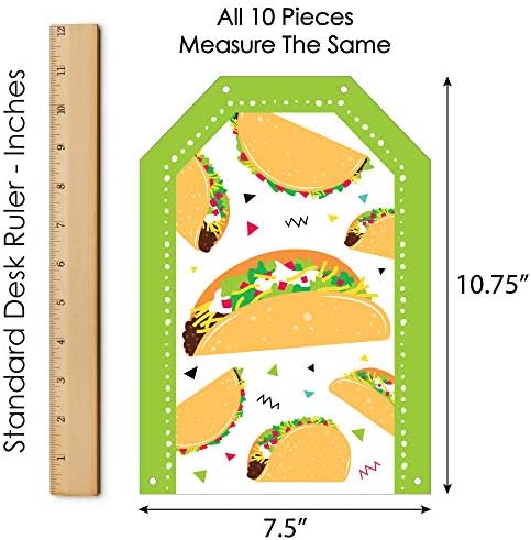 Nagy Dot a Boldogság Taco Lenne Szórakoztató - Lóg Függőleges, Papír, Ajtó, Bannerek - Mexikói Fiesta Fali Dekoráció Készlet - Beltéri Ajtó