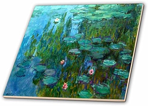 3dRose ct_49340_2 Monet Víz Lillies Festészet, Kerámia, 6-os