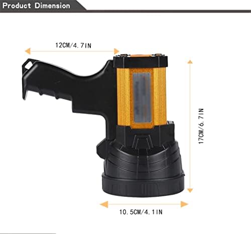 ZCMEB Újratölthető Reflektorfénybe Szuper Fényes Kézi Lámpa Fényszóró USB Töltő Floodlight Kemping Lámpa