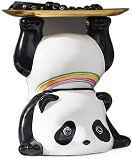 Kreatív Panda Szobor Tároló Dísz Skandináv lakberendezési Nappali Dekoráció Kulcs Candy Tároló Figurák Belső (Szín : Tároló