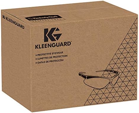 KleenGuard (korábban KLEENGUARD) Tarka Biztonsági Védőszemüveget V50 (25672), Világos Anti-Köd Objektív a Cserélhető Templomok