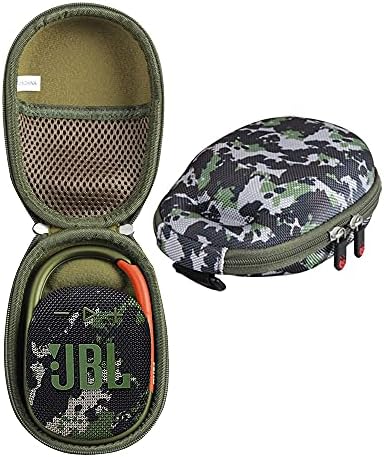 Hermitshell Szilikon hordtáska Csere JBL Klip 4 - Hordozható Mini Bluetooth Hangszóró（Fekete）