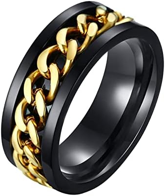 Szép Gyűrű Egyszerű Titán-Acél Gyűrű, Férfi, Női Gyűrű Rajzfilm Aranyos Ékszerek, Gyűrű, Szív Gyűrű (Arany, 11)