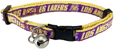 Háziállatok Első NBA-LA Lakers MACSKA Nyakörv Állítható Break-El Nyakörv Macskáknak a Licencelt Csapat Neve & Logó. Aranyos &
