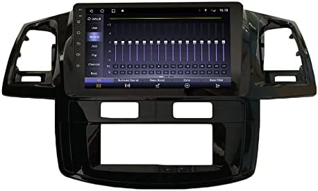 Android 10 Autoradio Autós Navigációs Sztereó Multimédia Lejátszó, GPS, Rádió, 2.5 D érintőképernyő forToyota fortuner Hilux
