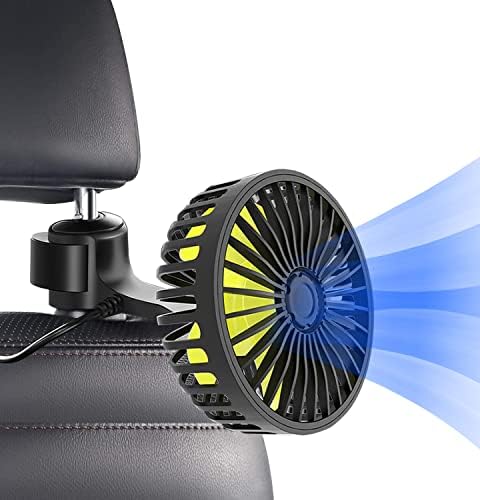 Xximuim autósülés Ventilátor, Állítható USB Autós Klip Ventilátor 3 Sebesség Jármű Hűtési Levegő Ventilátor 5 Darab Ventilátor