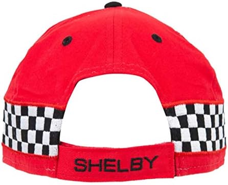 Shelby Kígyó Piros Kockás Verseny Sapka Kalap | Hivatalosan Engedélyezett Shelby® Termék | Állítható, Egy Méret Mindenkinek