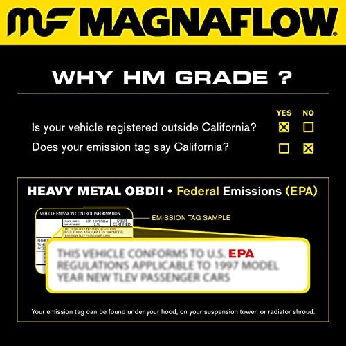 MagnaFlow 50913 Közvetlen Alkalmas Katalizátor (Nem SZÉNHIDRÁTTARTALMÚ Kompatibilis)